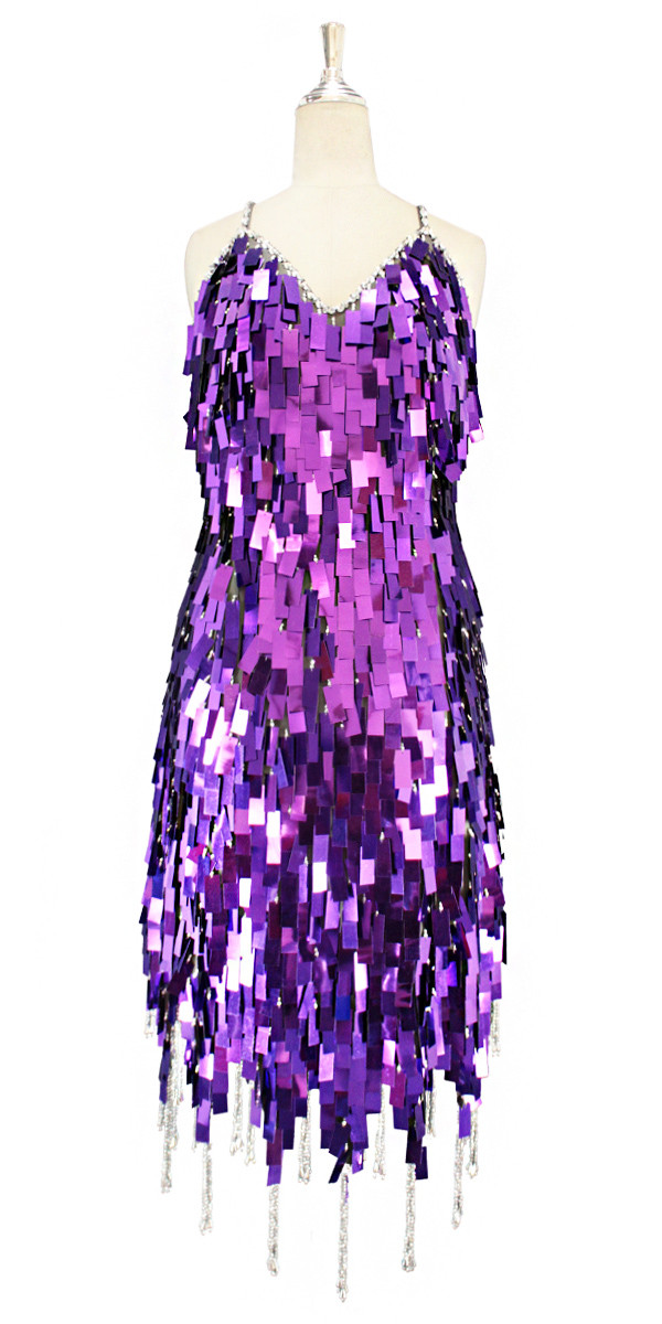 Purple Metallic Dress